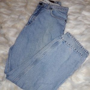 Vintage Lands' End light blue denim mom jean